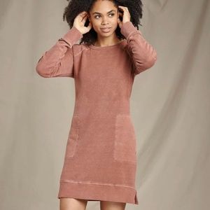 Women's Toad&Co Epic Long Sleeve Sweatshirt Dress w/ Pockets Size S